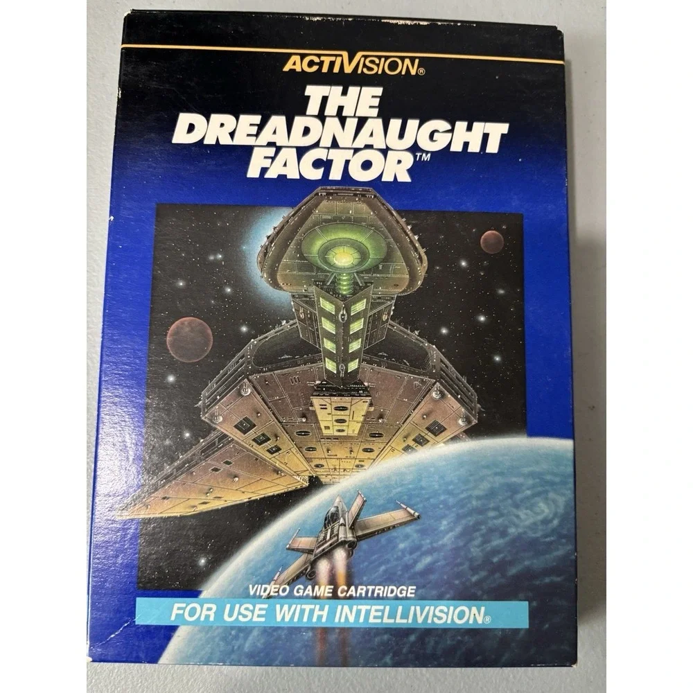 Intellivision Boxed Video Game Cartridge - The Deadnaught Factor CIB